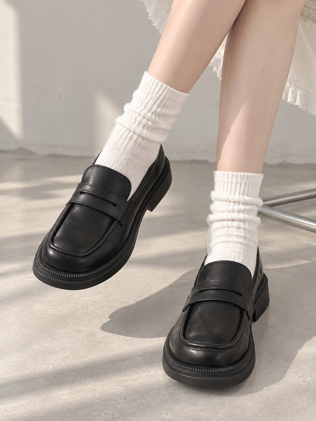 Blank Loafer British Shoes