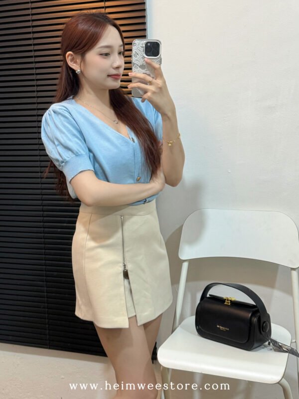 Korea Short Sleeve Knitted Top