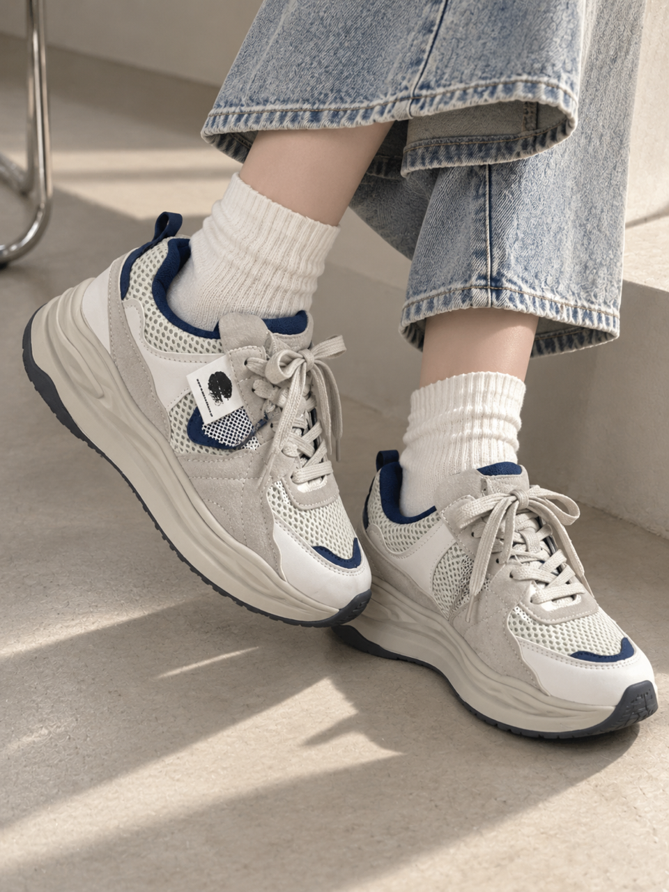 Old School Design Chunky Shoes