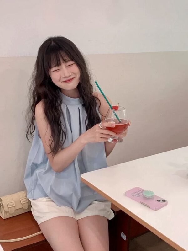 Korea Halter Neck Sleeveless Top
