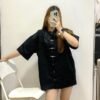 2025 Butterfly Cheongsam Oversize Shirt