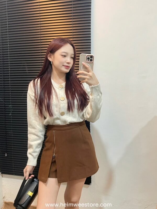 Korea Long Sleeve Knitted Top Outerwear