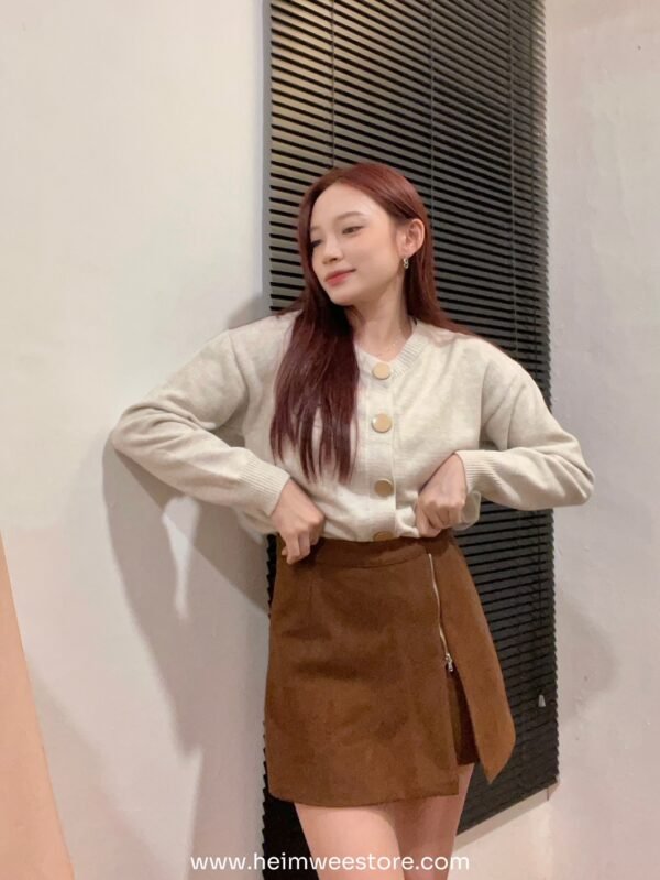 Korea Long Sleeve Knitted Top Outerwear