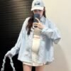 Korea Liner Design Shirt Outerwear Long Sleeve