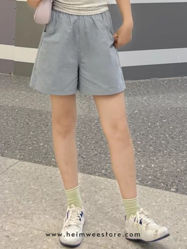 Korea Stretchy Casual High Waist Short