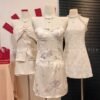 Korea One Off Shoulder Set With Skirt