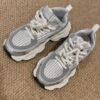 Korea Silver Clunky Sneaker Shoes