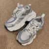 Korea Silver Clunky Sneaker Shoes