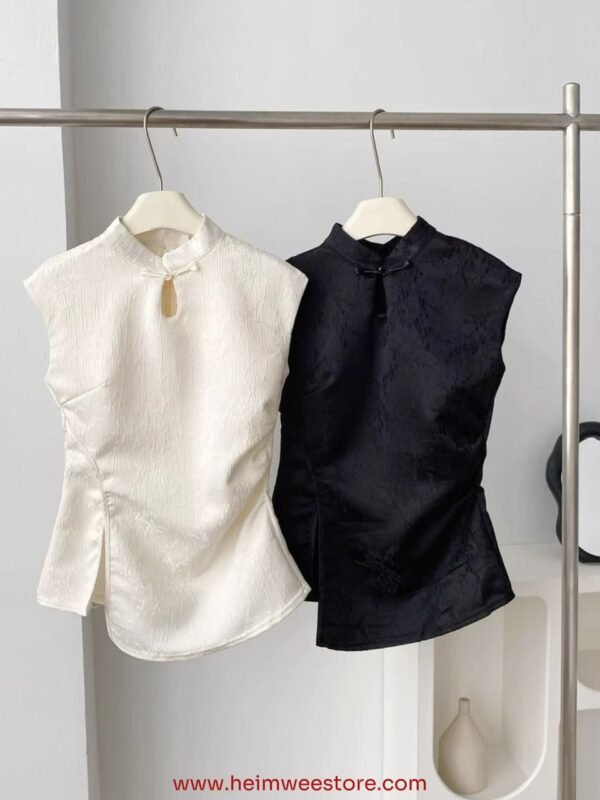 2025[Couple] Cheongsam Sleeveless Tops with Short
