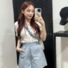 Korea Ins Queen Sleeve One Off Shoulder Top