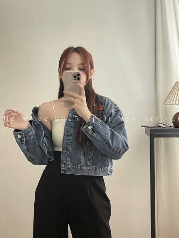 Vintage Long Sleeve Denim Outerwear
