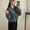 Vintage Long Sleeve Denim Outerwear