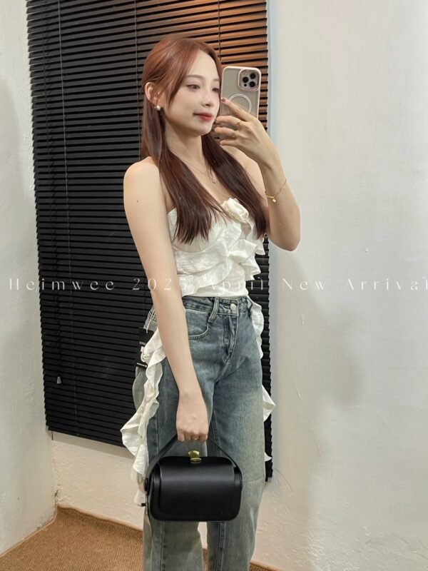 Ins Look High Waist Denim Jeans Pant