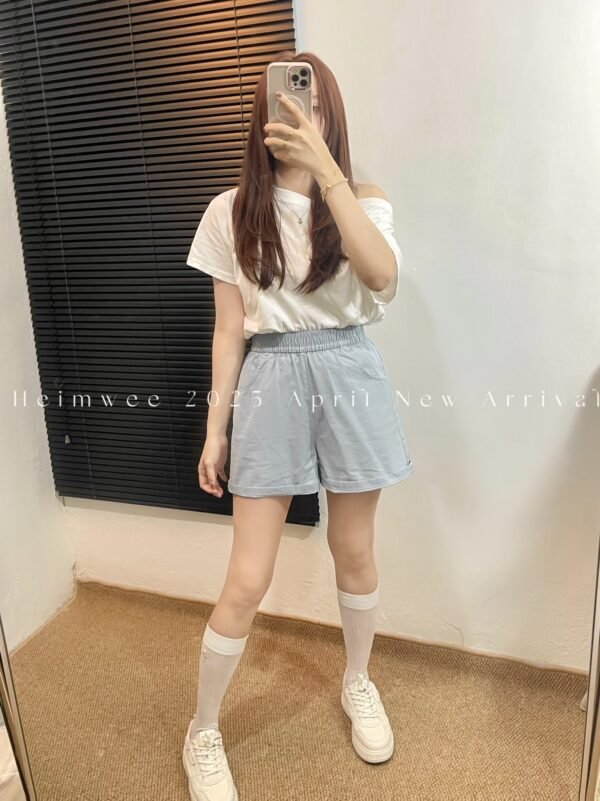 One Off Shoulder Short Sleeve Tops