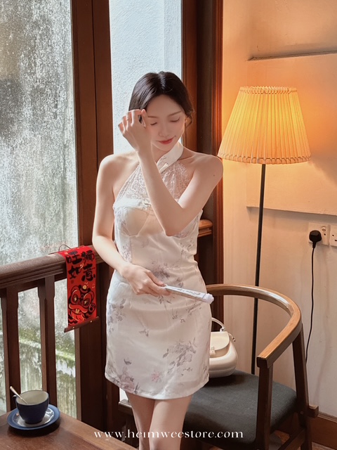 2026 Floral Lace Design Cheongsam Dresses