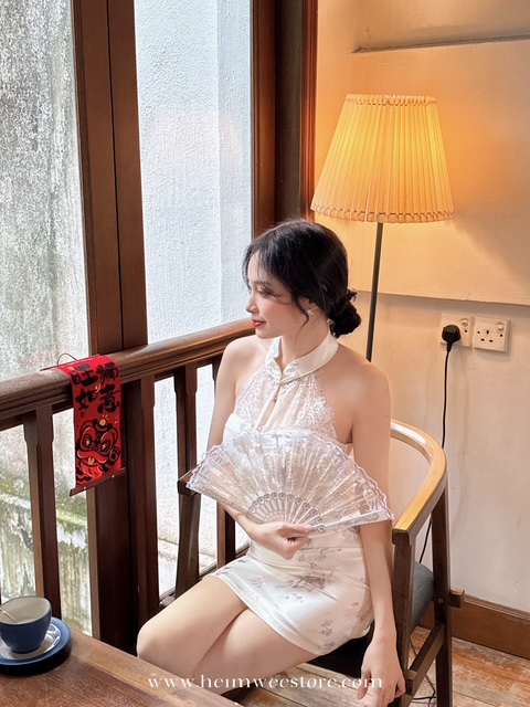 2026 Floral Lace Design Cheongsam Dresses